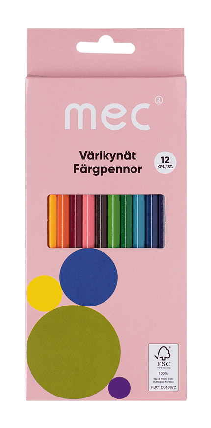 mec Coloured pencils 12 pcs